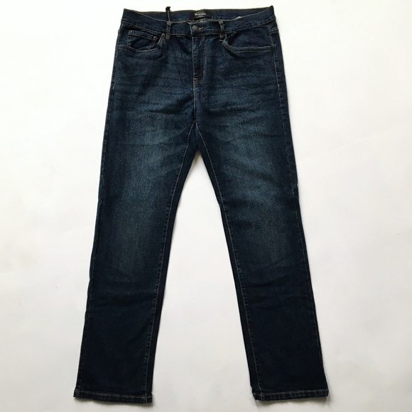 NWOT Bluenotes Denim “Brodie” Slim Straight Jeans – 36x34 – Dark wash - Picture 1 of 7